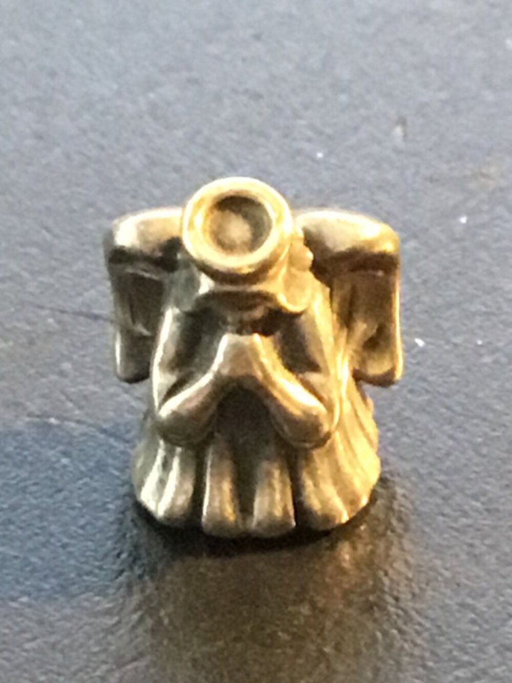 Pandora Sterling Silver 925 ALE & 14k Yellow Gold Divine Angel Halo Charm